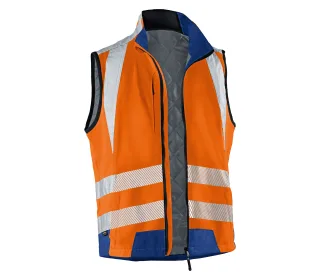 KÜBLER REFLECTIQ Weste PSA 2 warnorange/kornblumenblau L - 7207 8340-3746-L