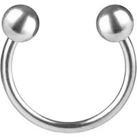 Taffstyle Nasenpiercing Hufesien Piercing Chirurgenstahl Lippe Helix Intim mit Kugeln (Universal Piercing Ring Horseshoe Nippel Lippe Nase Septum Tragus Ohr Helix)