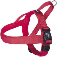 Nobby Hunde-Geschirr Norwegergeschirr "Classic Preno", rot/rot, L-XL, Nylon-Neopren, Bauchriemen stufenlos verstellbar