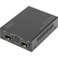 Gigabit Multimode/Singlemode Medienkonverter SFP schwarz