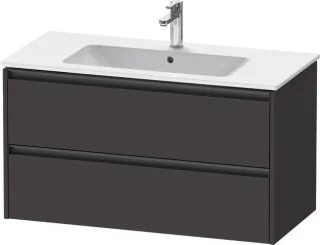 Duravit Ketho.2 Waschtischunterbau wandhängend Graphit Supermatt 1010x480x550 mm - K25264080800000 K25264080800000