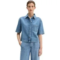 Marc O'Polo Jeansbluse aus Lyocell-Leinen-Baumwolle-Mix