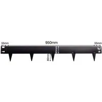 ROG-Gardenline Rasenkante RASENKANTE 1 METER - ERWEITERBAR, Stahl, schwarz pulverbeschichtet