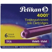 Pelikan Füllhalter Tintenpatrone 4001 violett VE=6 Stück (10 Stück)