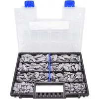 HASKYY Reifenmontagemaschine Schlaggewichte Stahlfelgen Auswuchtgewichte Reifen 225tlg. 5-30g Set