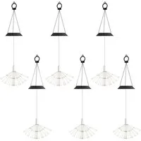 Salcar LED Solarleuchte LED Solarleuchte Außen Feuerwerk LED Solar Gartendeko 90 LED Warmweiß, 26cm Feuerwerk hängend Dämmerungssensor Spritzwassergeschützt