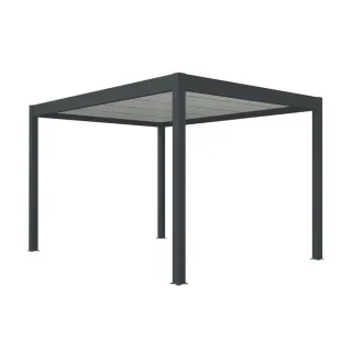 Carport freitragend, Freistehendes Carport Basic, Anthrazit RAL 7016, 3015 x 2058 mm, ohne Beleuchtung, individuell konfigurieren