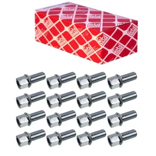 16x Febi Radschrauben f?r Stahl oder Alufelgen f?r Audi Seat Skoda VW