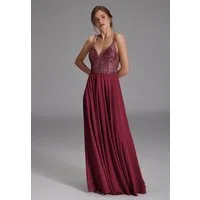 Hey Kyla Abendkleid - Abendkleid aus Materialmix Taillierter Schnitt mit ausgestelltem Rockteil