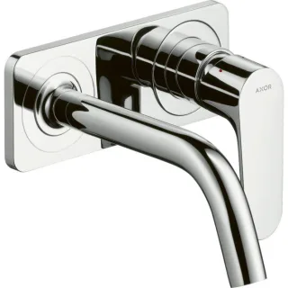 hansgrohe Axor Citterio M Fertigmontageset 34112000 Unterputz-Waschtischarmatur, Ausladung 167mm, mit Platte, chrom
