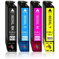 Druckerparadies 4er Pack Druckerpatronen 503 503XL kompatibel mit Epson WF-2960 Tintenpatrone (4-tlg)