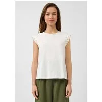 QS Kurzarmshirt T-Shirt Top mit Spitze