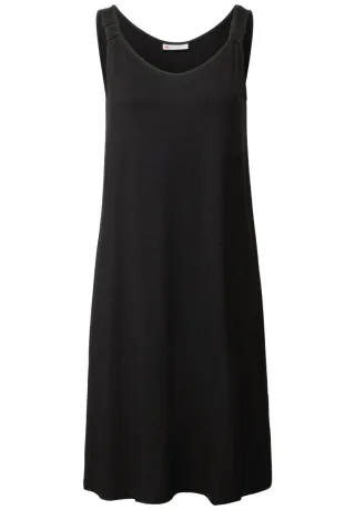 Street One - Kleid mit Knotendetail schwarz - Gr. - 38