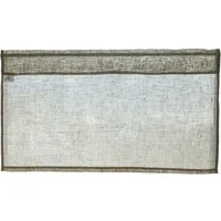 beties Scheibengardine Leinen (1 St), Stangendurchzug, halbtransparent, 100% Leinen, Bistrogardine 45x85 cm Landhausstil mit Tunnelaufhängung Fertiggardine
