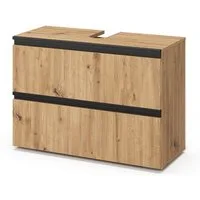 Vicco Waschbeckenunterschrank Torren, Artisan, 80 x 58 cm mit 2 Schubladen (1-St)