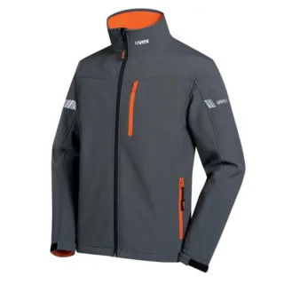uvex metal Softshell Jacke grau/orange XL - 9882612