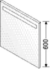 Burgbad Leuchtspiegel Sys30 PG3 Diago 600x500x26 Sys30 PG3 Diago, SIGP050500 SIGP050500