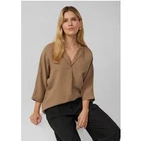 s.Oliver Kurzarmbluse Bluse Relaxed-Fit-Hemdbluse mit Fledermausärmeln