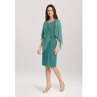 Vera Mont Cocktailkleid Damen mit Raffung Materialmix