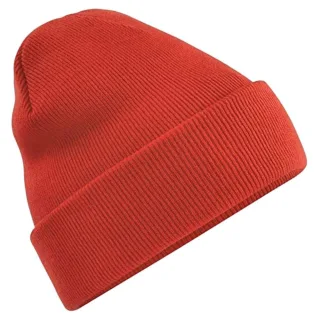Beechfield Unisex Strickmütze für Erwachsene (Feuerrot)