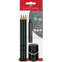 Faber-Castell Füller FABER-CASTELL Schreib Set Grip 2001 Set B schwarz 5 Teile Blister