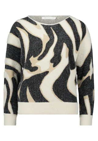 Betty & Co - Strickpullover weiß - Gr. - 34