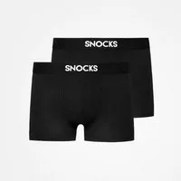 SNOCKS Boxershorts Modal Boxershorts Men, 2pcs Black