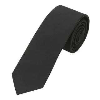 seidenfalter - Krawatte Uni 6cm schwarz - Gr. - OS