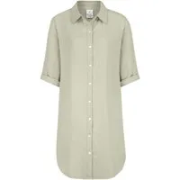 Eight2Nine Shirtkleid Elegantes Design Kurzarm Knopfleiste Gerade Passform (lang, 1-tlg) D62794AG30479_Blouse