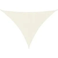 vidaXL Sonnensegel Sonnensegel Oxford-Gewebe Dreieckig 3x4x5 m Creme, (1-tlg)