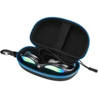 Aqua Speed Schwimmbrille Vortex Schwimmmaske verspiegelt schwarz-blau – Neue Box & UV, (Premium-Variante für Vielschwimmer & Wettkampfniveau), Silikonrahmen passt sich optimal an ohne Druckstellen