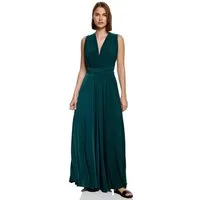 Worldclassca Abendkleid Worldclassca Abendkleid Partykleid Lang mit Schlitz Sommerkleid Maxikleid Cocktailkleid Wickelkleid Elegant Schulterfrei Ärmellos