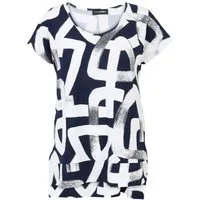 Doris Streich Kurzarmshirt (1-tlg) mit Grafik-Muster
