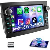 ESSGOO 7'' Android 15 Autoradio für Opel Astra H/Corsa C/D/Vectra C/Zafira h Autoradio (RDS, 4+64GB(optional), DAB (optional), FM, DAB+ (optional), SWC, Apple Carplay Android Auto GPS Navi WIFI BT EQ)
