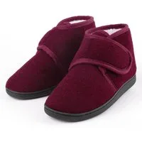 TIESTRA Damen Herren Winterhausschuhe, Warm Hausschuh (Memory Foam Sohle, flach geschnitten, 1-tlg) Kunststoffe mit Lammfell, breiter Fußbereich & Filzpantoffeln
