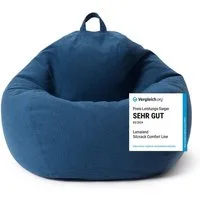 Lumaland Sitzsack LUMALAND Comfort Line Sitzsack XXL 315 L - bequemer Indoor Sofa Sessel, Pouf separat erhältlich - Bean Bag mit Füllung - XXL Lounge Sitzkissen