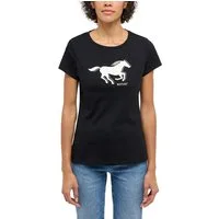 MUSTANG T-Shirt MU-Loa Figurbetonende Passform