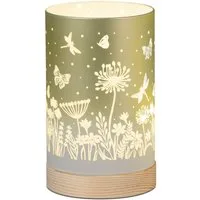 formano Tischleuchte Blumenwiese, LED, mit Timerfunktion, Grün, Blumen, H: 15cm