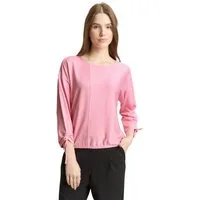 TOM TAILOR Denim 3/4-Arm-Shirt in feiner Rippoptik
