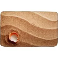 Sanilo Badematte Clam, rutschhemmend, waschbar, schnelltrocknend, Polyester, rechteckig, sehr weich, hochwertig & modern, 50 x 80 cm oder 70 x 110 cm