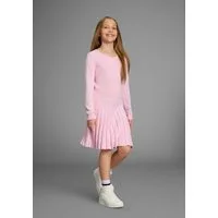 KangaROOS Strickkleid Kleid feinem Zopf-Strick und Faltenrock Niedliches Strickkleid mit Zopfmuster