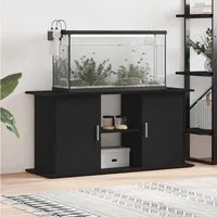 vidaXL Aquariumunterschrank Aquariumständer Schwarz Eichen-Optik 121x41x58 cm Holzwerkstoff