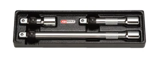 KS Tools 1/2" CHROMEplus Verlängerungs-Satz mit Verriegelung, 3-tlg - 919.0123