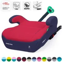 Daliya® Kindersitzerhöhung QUBIX PRO ISOFIX Kindersitz, ab: ab 6 Jahre oder 125cm Körpergröße, bis: bis 12 Jahre oder 150cm Körpergröße, ab: 125 cm, bis: 150 cm, (Packung, 1-tlg), ISOFIX, I-Size, Gurtfix, ergonomisch, weich, waschbarer Bezug