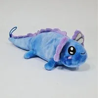 soma Kuscheltier Axolotl Kuscheltier Echse Molch Figur Plüsch XL 32 cm Püsch blau neu (1-St), Axolotl Plüschtier Molch Kuscheltier Figur Plüschtier Wassertier