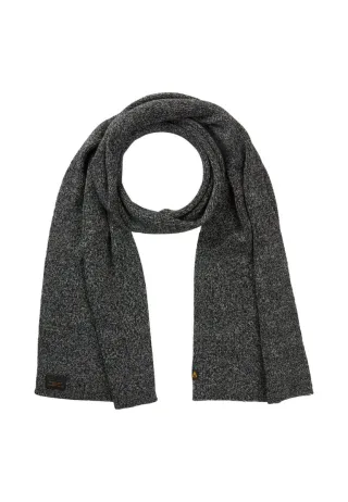 camel active - Melierter Strickschal grau/schwarz - Gr. - OS