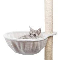 TRIXIE Kratzbaum-Liegemulde Kuschelsack XXL für Kratzbäume, extra-strong - lichtgrau - ø 45 cm