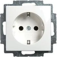 SCHUKO Steckdosen-Einsatz, Typ 20 EUC-914, Unterputz, 16 Ampere, 250 Volt, mit Durchschleiffunktion weiß (glänzend), Retail