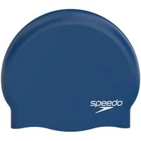 Speedo Badekappe SILICONE CAP NVY, für Schwimmen geeignet, eng anliegende Passform
