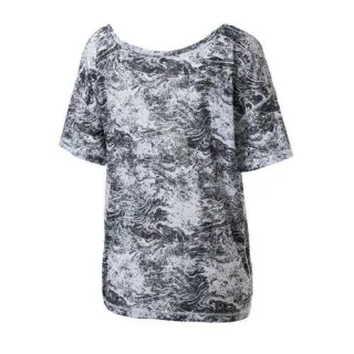 Puma Dancer Drapey Damen Graues T-Shirt